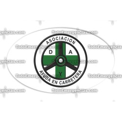 DYA PEGATINAS RESINA EMERGENCIAS OVALADA