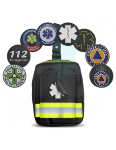 PERNERA EMERGENCIAS REFLECT3 AMARILLO CON VELCRO HEMBRA CON PARCHE SAMUR