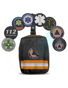 PERNERA EMERGENCIAS REFLECT3 NARANJA CON VELCRO HEMBRA CON PARCHE SAMUR