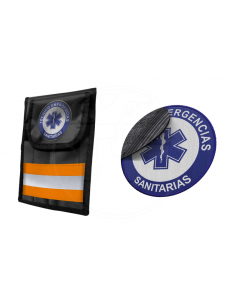 PORTA INSTRUMENTAL REFLECT3 NARANJA CON PARCHE CRUZ VIDA REFLECTANTE