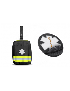 PERNERA EMERGENCIAS REFLECT3 AMARILLO CON VELCRO HEMBRA CON PARCHE CRUZ VIDA REFLECTANTE