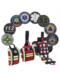 PACK BOTIQUIN ROJO ULTRACOMPACTO ACCESO RÁPIDO CON PARCHE