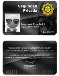 TARJETA EMERGENCIAS PVC