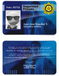 TARJETA EMERGENCIAS PVC