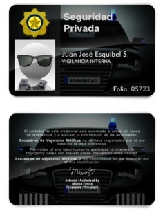 TARJETA EMERGENCIAS PVC