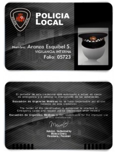 TARJETA EMERGENCIAS PVC