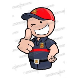 PEGATINA VINILO BOMBEROS